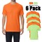 Zfeel Safety Dry Fit Polyester T-Shirt, Mixpack-6, ZF910 Customizable Workwear